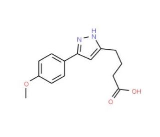 4-[5-(4-Methoxyphenyl)-1H-pyrazol-3-yl]-butanoic acid - chemical structure image