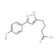 4-[5-(4-Methoxyphenyl)-1H-pyrazol-3-yl]-butanoic acid - chemical structure image