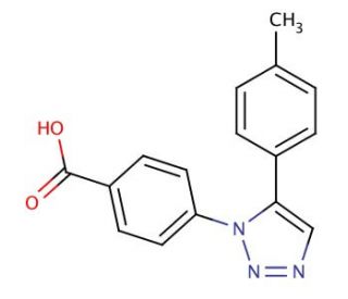 4-[5-(4-methylphenyl)-1H-1,2,3-triazol-1-yl]benzoic acid - chemical structure image