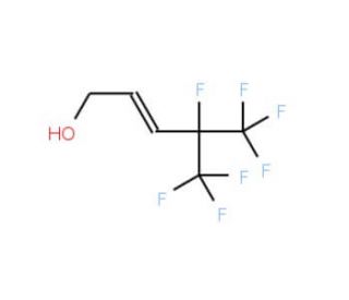 4,5,5,5-Tetrafluoro-4-(trifluoromethyl)pent-2-en-1-ol (CAS 83706-95-0) - chemical structure image