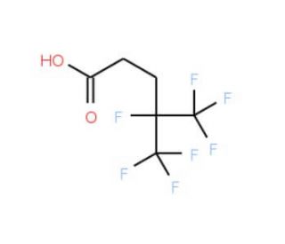 4,5,5,5-Tetrafluoro-4-(trifluoromethyl)valeric acid (CAS 243139-62-0) - chemical structure image