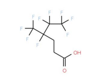4,5,5,6,6,6-Hexafluoro-4-(trifluoromethyl)hexanoic acid (CAS 239463-95-7) - chemical structure image