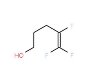 4,5,5-Trifluoropent-4-en-1-ol (CAS 109993-33-1) - chemical structure image