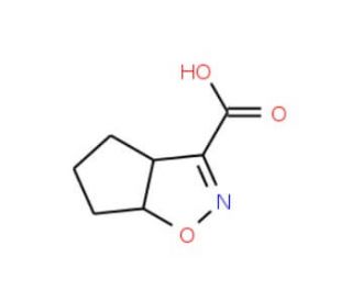 4,5,6,6a-Tetrahydro-3aH-cyclopenta[d]isoxazole-3-carboxylic acid - chemical structure image