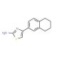 4-(5,6,7,8-Tetrahydro-naphthalen-2-yl)thiazol-2-ylamine (CAS 87999-04-0) - chemical structure image