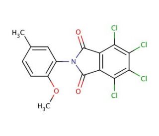 4,5,6,7-tetrachloro-2-(2-methoxy-5-methylphenyl)isoindoline-1,3-dione - chemical structure image