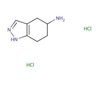 4,5,6,7-tetrahydro-1H-indazol-5-amine dihydrochloride - chemical structure image