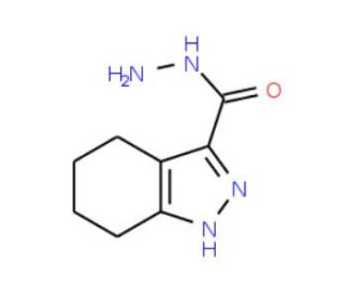 4,5,6,7-tetrahydro-1H-indazole-3-carbohydrazide (CAS 90434-92-7) - chemical structure image