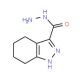 4,5,6,7-tetrahydro-1H-indazole-3-carbohydrazide (CAS 90434-92-7) - chemical structure image
