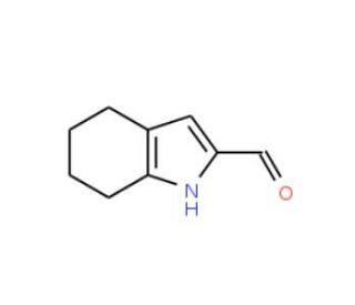 4,5,6,7-Tetrahydro-1H-indole-2-carbaldehyde (CAS 80744-01-0) - chemical structure image