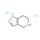 4,5,6,7-tetrahydro-1H-pyrazolo[4,3-c]pyridine dihydrochloride (CAS 157327-44-1) - chemical structure image