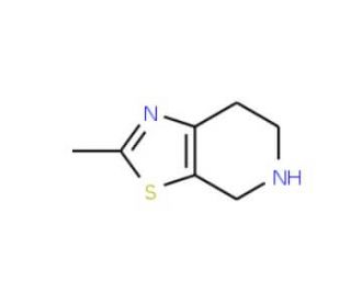 4,5,6,7-Tetrahydro-2-methylthiazolo[5,4-c]pyridine (CAS 124458-27-1) - chemical structure image