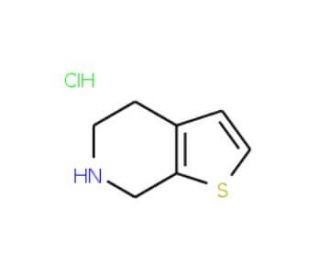 4,5,6,7-Tetrahydrothieno[2,3-c]pyridine hydrochloride (CAS 28783-38-2) - chemical structure image