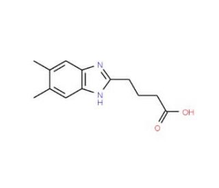 4-(5,6-Dimethyl-1H-benzoimidazol-2-yl)-butyric acid - chemical structure image