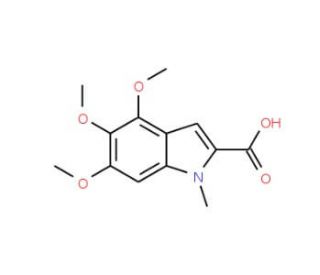 4,5,6-Trimethoxy-1-methyl-1H-indole-2-carboxylic acid - chemical structure image