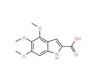 4,5,6-trimethoxy-1H-indole-2-carboxylic acid - chemical structure image