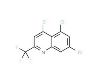 4,5,7-Trichloro-2-(trifluoromethyl)quinoline (CAS 175203-41-5) - chemical structure image