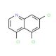 4,5,7-Trichloroquinoline 的分子结构, CAS编号: 23834-01-7 4,5,7-Trichloroquinoline (CAS 23834-01-7) - chemical structure image