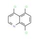 4,5,8-Trichloroquinoline (CAS 855763-24-5) - chemical structure image