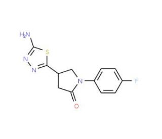 4-(5-Amino-1,3,4-thiadiazol-2-yl)-1-(4-fluorophenyl)pyrrolidin-2-one - chemical structure image
