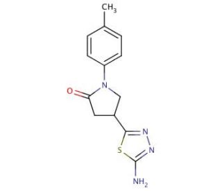 4-(5-Amino-1,3,4-thiadiazol-2-yl)-1-(4-methylphenyl)pyrrolidin-2-one - chemical structure image
