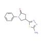 4-(5-Amino-1,3,4-thiadiazol-2-yl)-1-phenylpyrrolidin-2-one (CAS 1142202-31-0) - chemical structure image