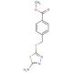 4-(5-Amino-[1,3,4]thiadiazol-2-ylsulfanylmethyl)-benzoic acid methyl ester - chemical structure image