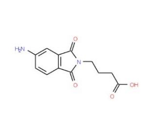 4-(5-Amino-1,3-dioxo-1,3-dihydro-isoindol-2-yl)-butyric acid - chemical structure image