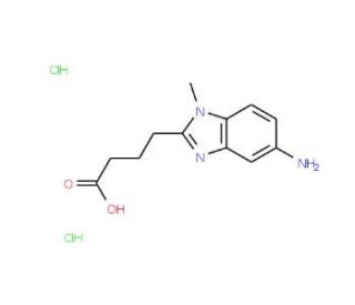 4-(5-Amino-1-methyl-1H-benzoimidazol-2-yl)-butyric acid dihydrochloride - chemical structure image