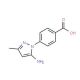 4-(5-Amino-3-methyl-pyrazol-1-yl)-benzoic acid - chemical structure image