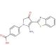 4-[5-amino-4-(1,3-benzothiazol-2-yl)-3-oxo-2,3-dihydro-1H-pyrrol-1-yl]benzoic acid - chemical structure image