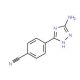 4-(5-amino-4H-1,2,4-triazol-3-yl)benzonitrile - chemical structure image