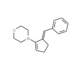 4-(5-Benzylidene-cyclopent-1-enyl)-morpholine (CAS 94708-08-4) - chemical structure image