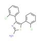 4,5-Bis-(2-chloro-phenyl)-thiazol-2-ylamine - chemical structure image