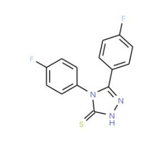 4,5-bis(4-fluorophenyl)-4H-1,2,4-triazole-3-thiol (CAS 54543-38-3) - chemical structure image