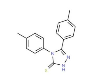 4,5-bis(4-methylphenyl)-4H-1,2,4-triazole-3-thiol - chemical structure image