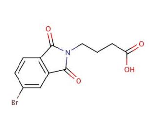 4-(5-bromo-1,3-dioxo-1,3-dihydro-2H-isoindol-2-yl)butanoic acid - chemical structure image