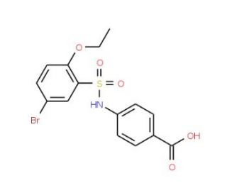 4-(5-Bromo-2-ethoxy-benzenesulfonylamino)-benzoic acid - chemical structure image