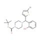 4-((5-Bromo-2-thienyl)(2-hydroxyphenyl)methyl)-1-Boc-piperazine - chemical structure image