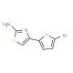 4-(5-Bromo-thiophen-2-yl)-thiazol-2-ylamine (CAS 34801-14-4) - chemical structure image