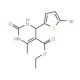 4-(5-Bromothiophen-2-yl)-6-methyl-2-oxo-1,2,3,4-tetrahydropyrimidine-5-carboxylic acid ethyl ester - chemical structure image