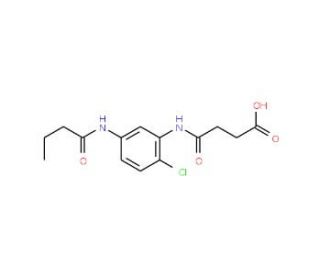 4-[5-(Butyrylamino)-2-chloroanilino]-4-oxobutanoic acid - chemical structure image