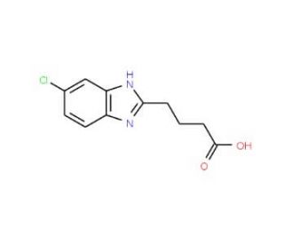 4-(5-Chloro-1H-benzimidazol-2-yl)butanoic acid - chemical structure image