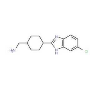 [4-(5-Chloro-1H-benzimidazol-2-yl)cyclohexyl]-methylamine - chemical structure image