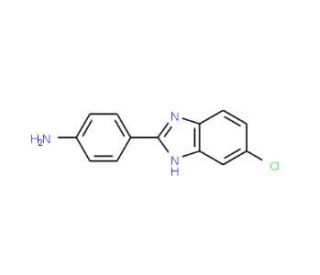 4-(5-Chloro-1H-benzoimidazol-2-yl)-phenylamine (CAS 39861-21-7) - chemical structure image