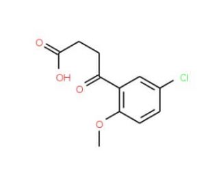 4-(5-Chloro-2-methoxy-phenyl)-4-oxo-butyric acid (CAS 63213-94-5) - chemical structure image