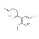 4-(5-Chloro-2-methoxy-phenyl)-4-oxo-butyric acid (CAS 63213-94-5) - chemical structure image