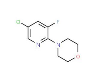 4-(5-Chloro-3-fluoro-2-pyridinyl)morpholine (CAS 1020253-17-1) - chemical structure image