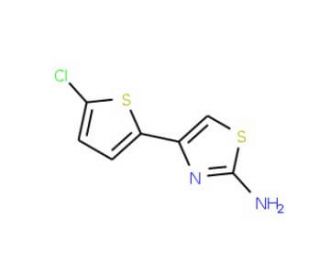 4-(5-Chloro-thiophen-2-yl)thiazol-2-ylamine (CAS 123971-45-9) - chemical structure image
