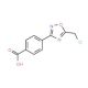 4-[5-(Chloromethyl)-1,2,4-oxadiazol-3-yl]-benzoic acid - chemical structure image